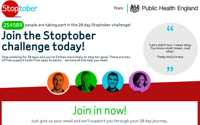 Spletna stran Stoptober