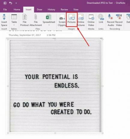 Onenote optično prepoznavanje znakov