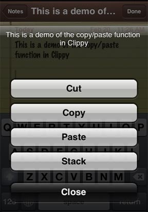 clippy - iphone copy copy paste text