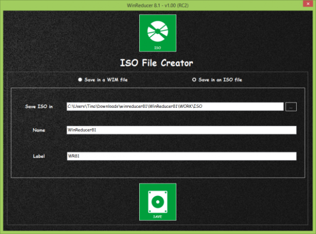 WinReducer ISO File Creator