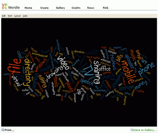 Wordle - Umetnost besedila