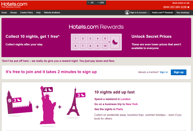 Hotels.com nagrajuje popuste