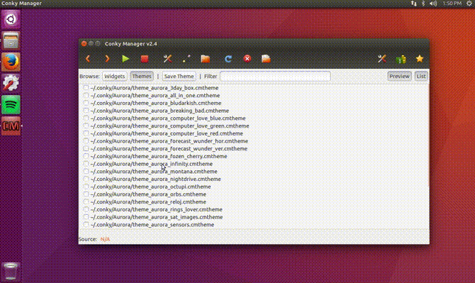 izboljšati sistem Linux conky