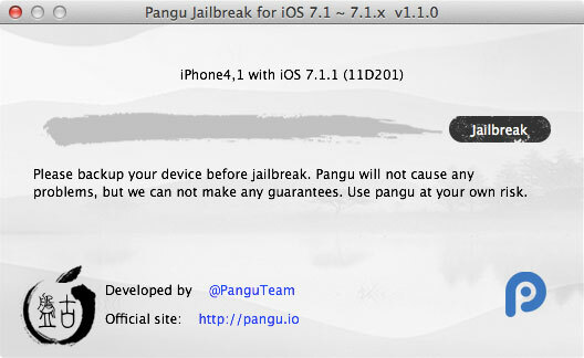 Kako narediti jailbreak iOS 7.1.x in namestiti Cydia s Pangu 1