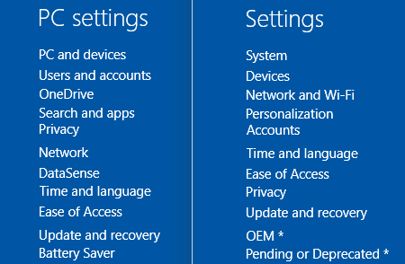 Nastavitve računalnika Windows 10