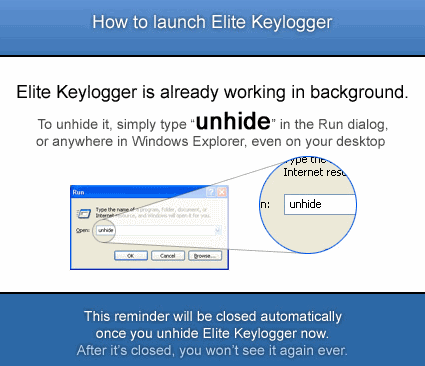 Navodila za Elite Keylogger