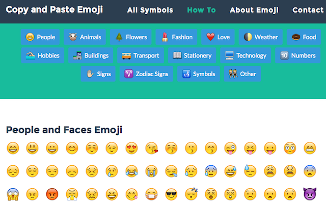 Emojis-Text-Faces-Emoticons-Copy-and-paste-Emoji