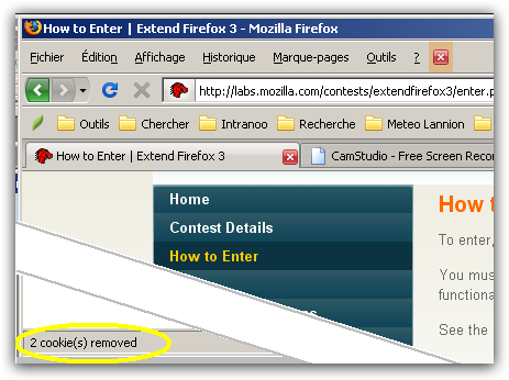 Zmagovalci 'Extend Firefox' - Best Firefox Addons cookies so bili odstranjeni