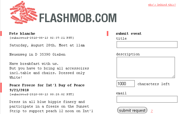 kaj je flash mob