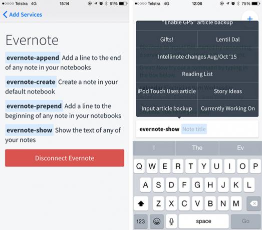 Vnos je iPhone ukazna vrstica za Evernote, Gmail in še veliko več inputevernote