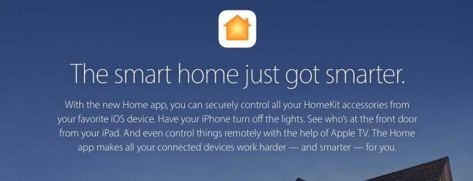 Promocija spletnih strani Apple HomeKit