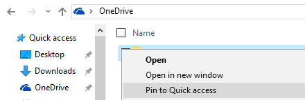 Windows 10 File Explorer Pin za hitri dostop