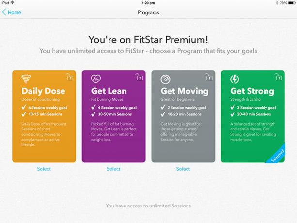 Pozabite na telovadnico, se Fitstar prilegajte svojim programom iPad ali iPhone