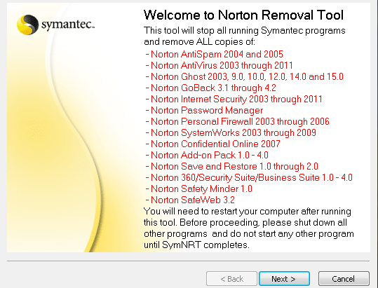 Kako v celoti odstraniti Norton ali McAfee iz računalnika Nortonremovaltool