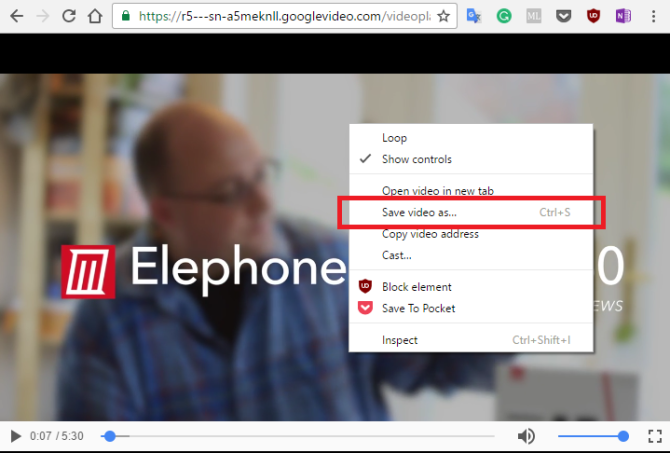 VLC YouTube Vir Shrani kot