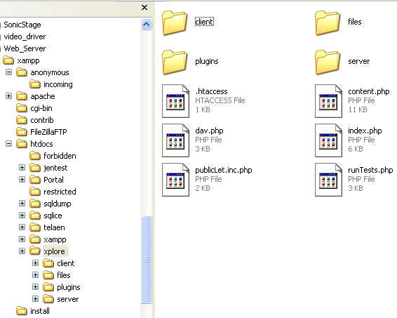 Brskanje po datotekah spletnega mesta brez FTP z uporabo AjaXplorer xplorer1