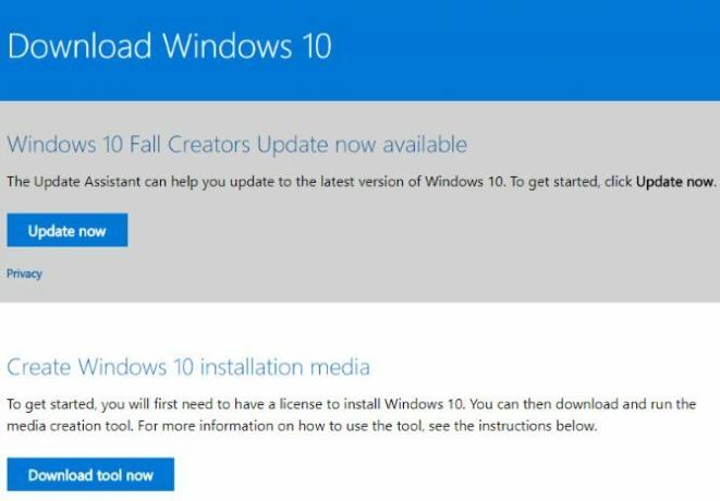 Prenesite Windows 10 iz Microsofta