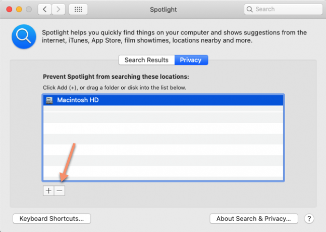 Mac Spotlight Reindex krajši