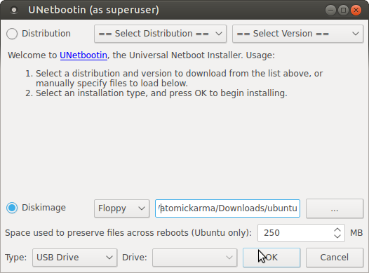 Naj bo prenosna namestitev Ubuntu s seboj kamor koli greš muo linux live usb unetbootin