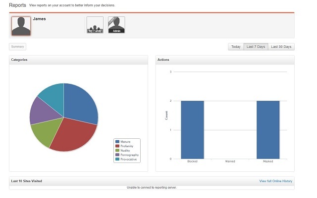 Posnetek zaslona Net-Nanny-Reporting