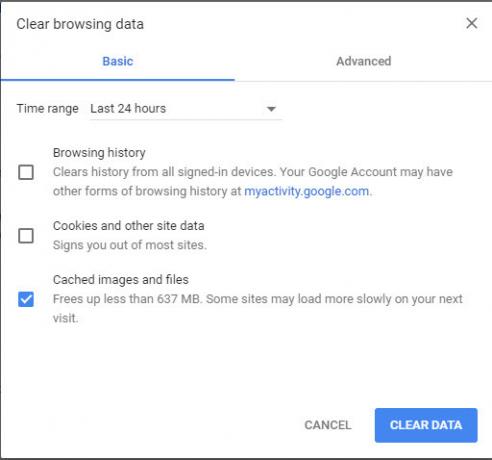 Chrome-Clear-cache