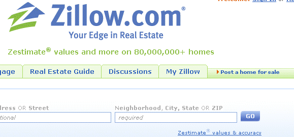 zillow1 Pet najpomembnejših spletnih iskalnikov - 3. del, 5 zillow1