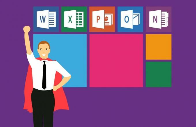 Aplikacije Microsoft Office z Guy in Cape