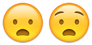 šokirani presenečeni emoji emoticon