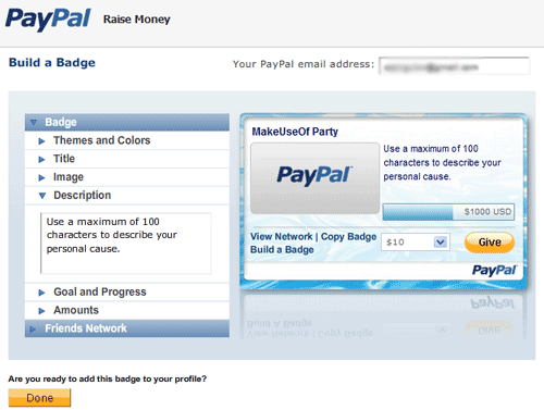 Paypal - Facebook aplikacija