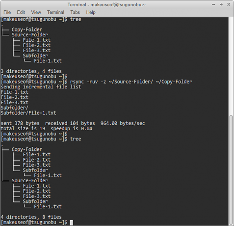 stiskanje rsync