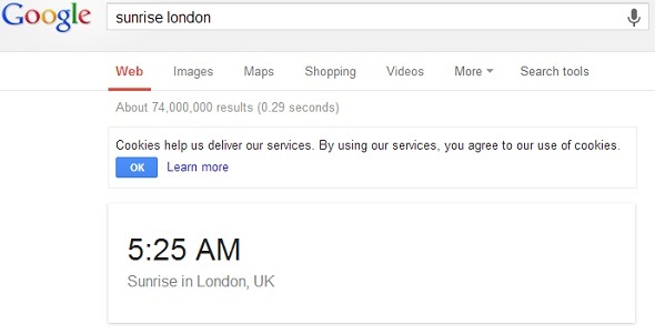 8 Googlovih nasvetov za iskanje, da bodo ves čas pri roki google sunrise london