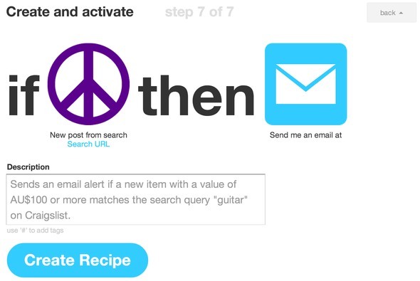 ifttt recepti