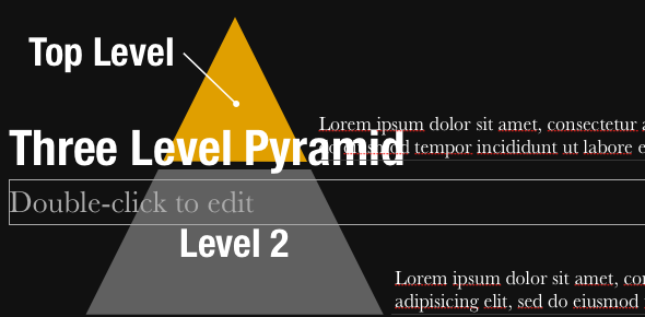 Ustvarite profesionalne predstavitve v nekaj minutah s Slidevano za PowerPoint in Keynote [Giveaway] PyramidDiagram