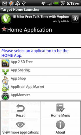 android domov zaganjalnik