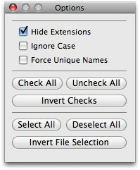 Batch Preimenovanje datotek enostavno - možnosti Mac Style (samo za Mac) 03