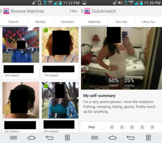 OKCupid tekme
