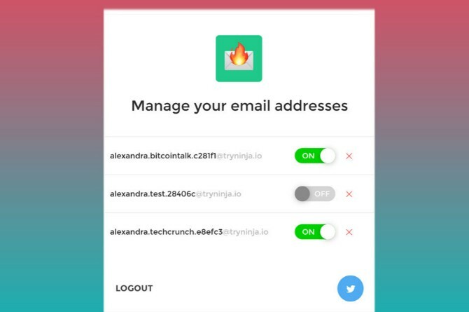 burnermail je najlažja razširitev za upravljanje brezplačnih e-poštnih naslovov za enkratno uporabo
