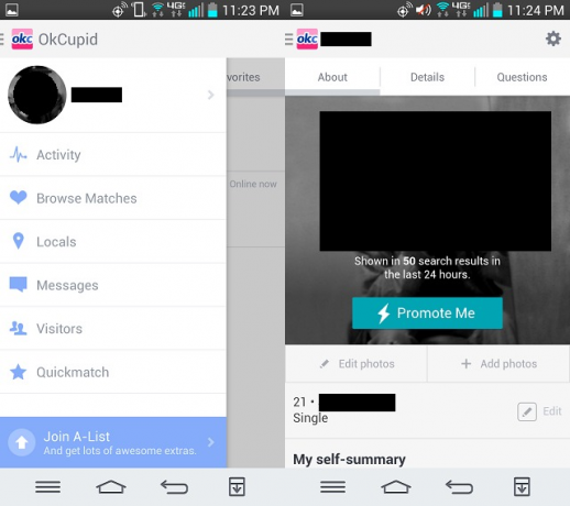 OKCupid Profil