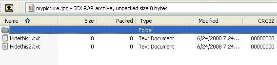 Skrivanje datotek v operacijskem sistemu Windows