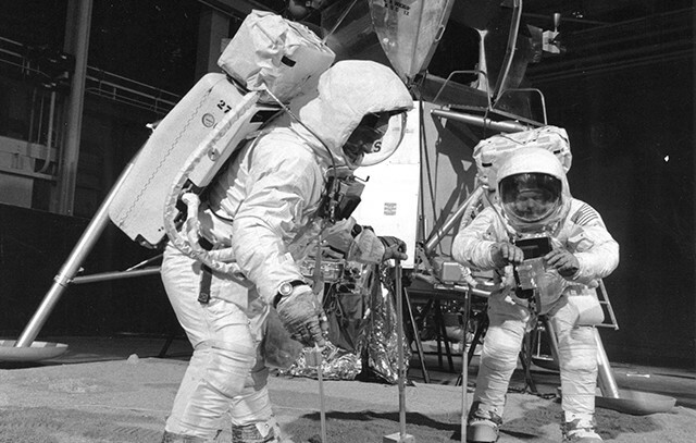Apollo 11 posadka med vadbo vadbe