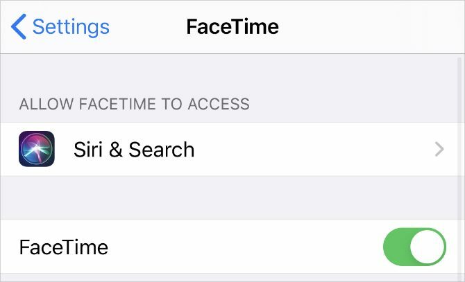 Nastavitve FaceTime na iPhoneu