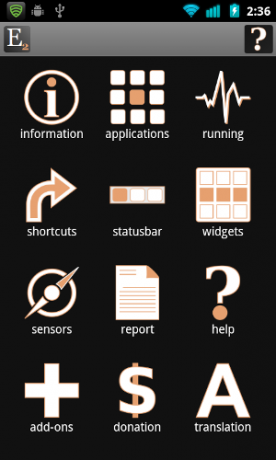 informacije o sistemu Android