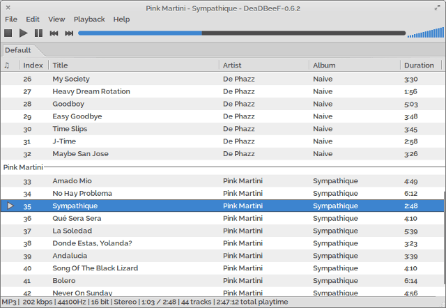 linux-glasbeni predvajalniki-deadbeef