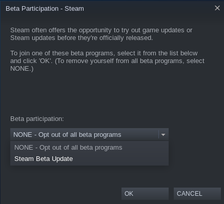 Pridružite se Steam beta