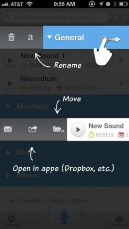 Recordium poudarja in označi vaše glasovne posnetke [iOS] Recordium 11
