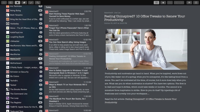 najboljše aplikacije feedly mac readkit