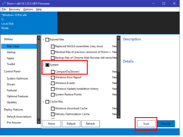 To brezplačno orodje vam lahko pomaga prihraniti veliko prostora na disku v Windows DISM Compact OS