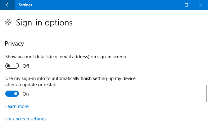 9 Nove funkcije nastavitev v možnostih za prijavo v sistem Windows 10 Fall Creators Update