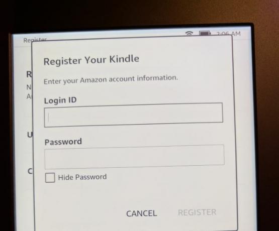 Kako nastaviti in uporabljati svoj Kindle Paperwhite 04 Registriraj