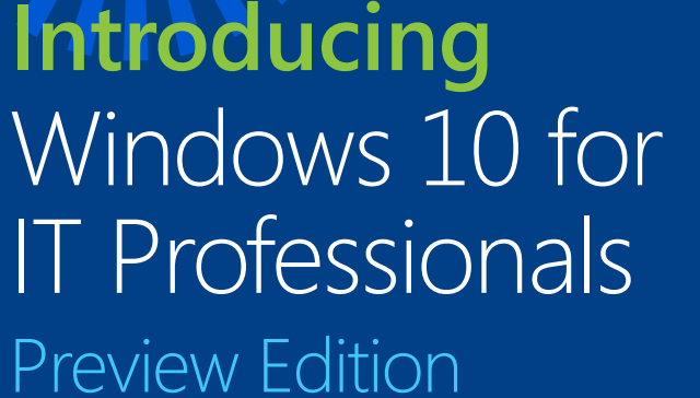 Windows 10 IT Professional Predogled